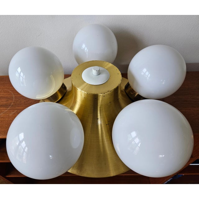 Mid-Century Space Age Sputnik Flush Mount, 1970s For Sale - Image 15 of 17