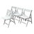 Crate & Barrel Spare Folding Chairs, Set of Four For Sale