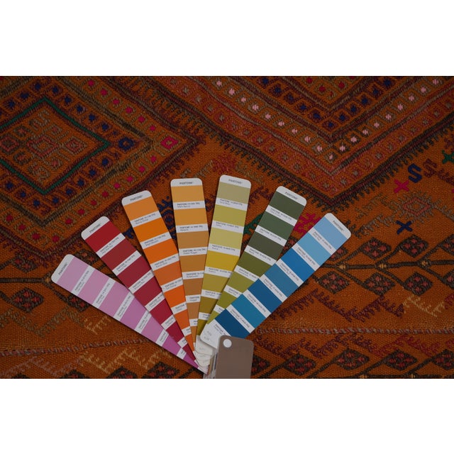 Turkish Karapinar Kilim Rug 5'5'' X 8'3'' For Sale - Image 10 of 10