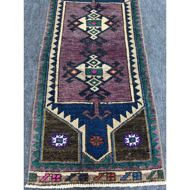 Contemporary Turkish Yastik Rug 1'3" x 3' For Sale - Image 3 of 5