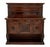 Renaissance Revival Carved Walnut Sideboard, the backboard with single open shelf and carved foliate motif above three...