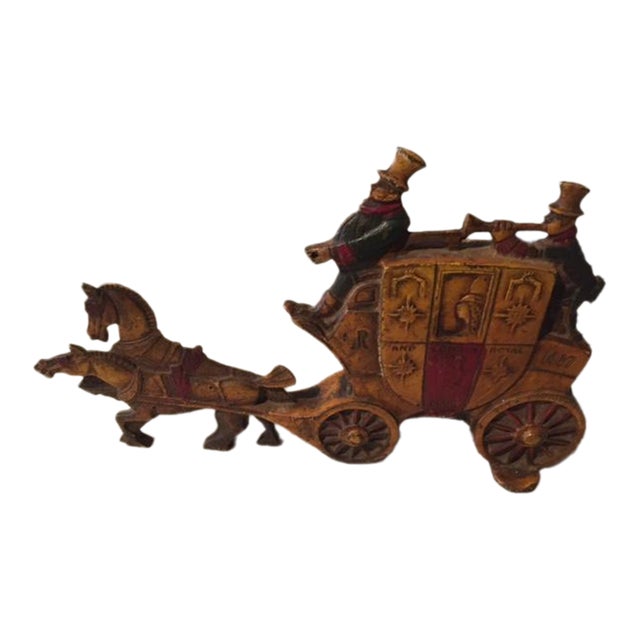 Cast Iron Antique 1920s Door Stop For Sale