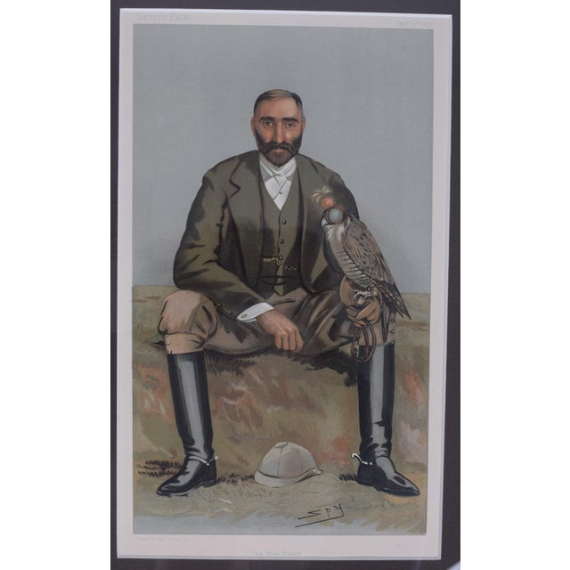 Vintage Vanity Fair the New Forest, the Hon. Gerald Lascelles, by Spy 1897 Framed Print For Sale - Image 4 of 5