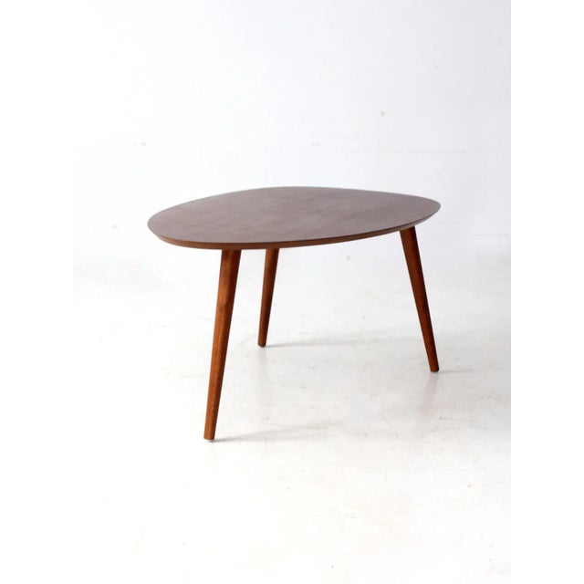 Brown Mid-Century Teardrop Side Table For Sale - Image 8 of 15