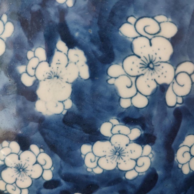 Chinese Ceramic Plate,Blue and White Porcelain Plate Hand Painted Plum Blossoms Pattern For Sale - Image 11 of 11