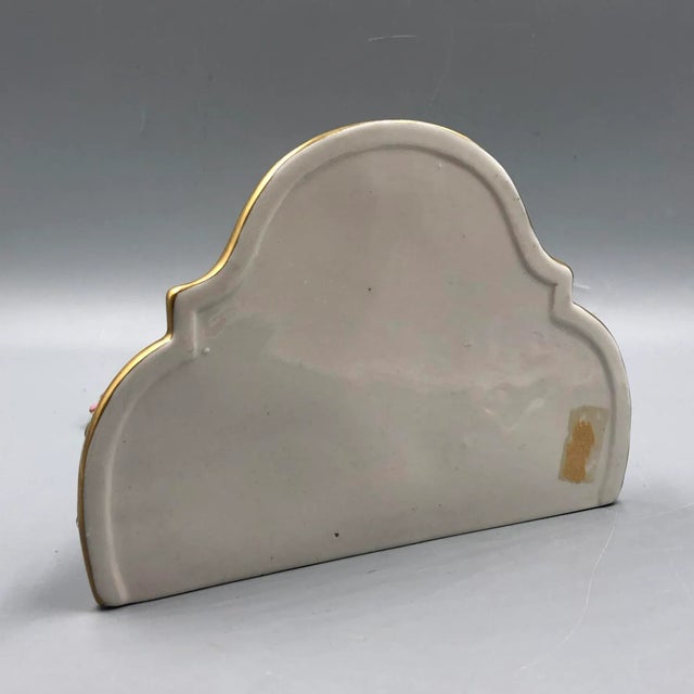 Yellow Rococo Hand-Painted Porcelain Wall Consoles from Kämmer, Dresden, Set of 3 For Sale - Image 8 of 18
