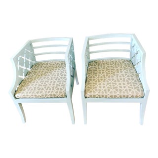 Jonathan Adler Club Chairs - a Pair For Sale
