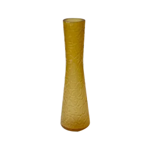 Honey Yellow Glass Vase by Geoffrey Baxter for Whitefriars, 1970s