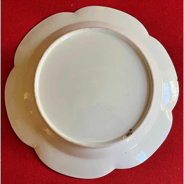 Antique 18th Century Vienna Porcelain Round Charger Platter With Floral Decoration For Sale - Image 9 of 12