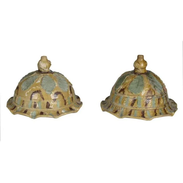 Antique Italian Glazed Vase Holders, Set of 2 For Sale - Image 11 of 11