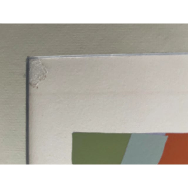 Mid Century Abstract Silk Screen Print Signed For Sale - Image 11 of 13