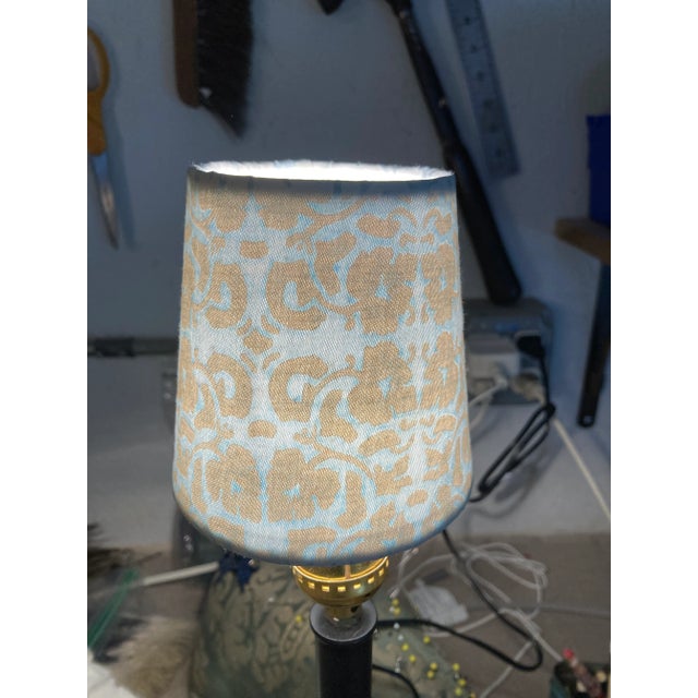Transitional Fortuny Chandelier Shade For Sale - Image 3 of 4