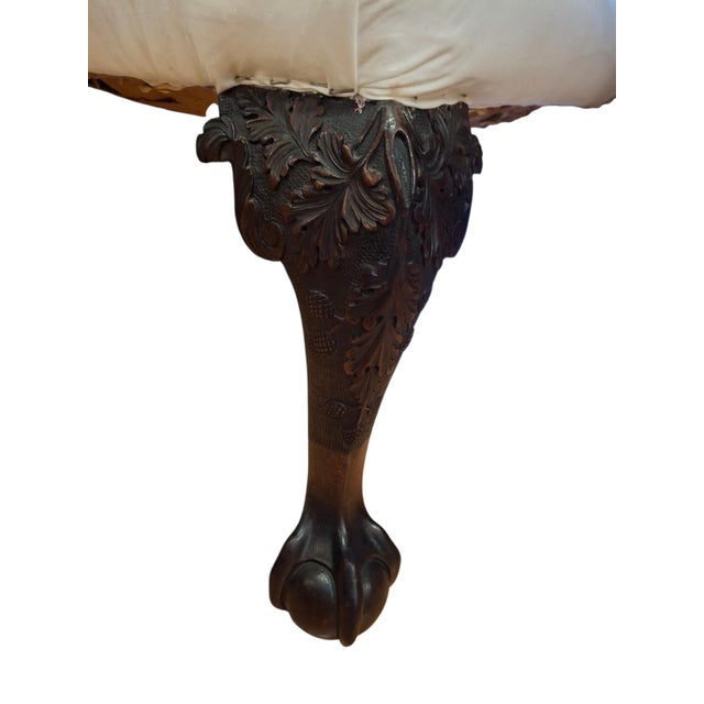 Georgian Style Ball & Claw Foot Bench For Sale In San Francisco - Image 6 of 10