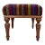 Turkish Kilim Pouffe Padded Footstool For Sale