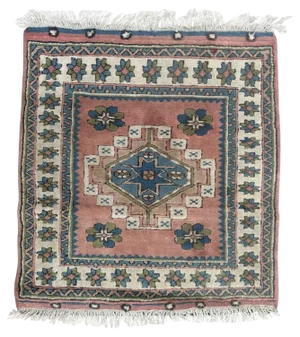 Mid-Century Turkish Square Kars Rug, 1960s