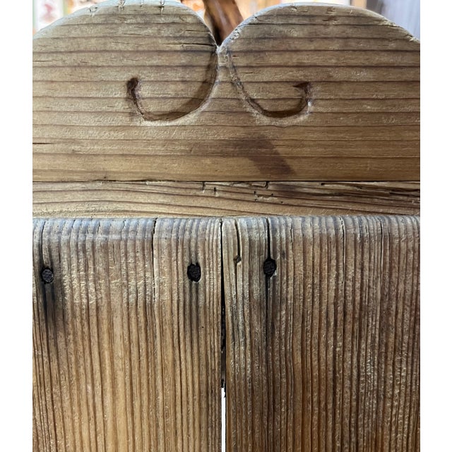 Early 20th Century Early 20th Century Antique Handmade Wooden Texas Chair For Sale - Image 5 of 7