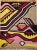 This vintage mid-century modern hand-woven tapestry is a striking example of 20th century textile art at its most abstract...