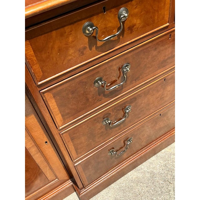 Vintage Flame Mahogany Sideboard Cabinet For Sale - Image 10 of 14
