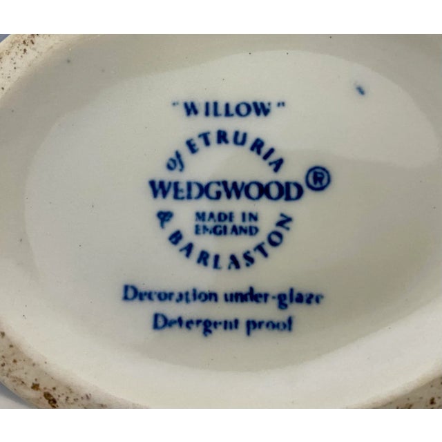 Vintage Wedgwood Blue Willow Gravy / Sauce Boat From England