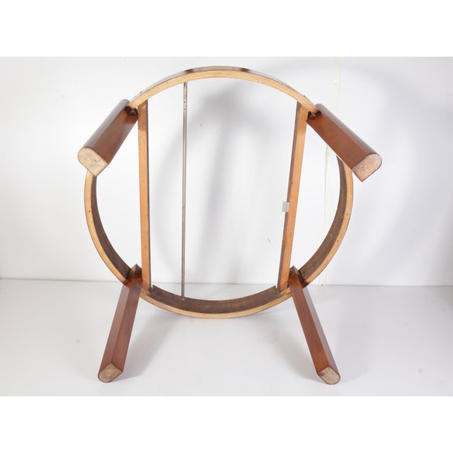 Round Extendable H-183 Dining Table in Walnut by Jindrich Halabala for Up Závody, 1930s For Sale - Image 16 of 18