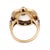 Early 20th Century Victorian Moonstone Diamond Blue Enamel 14k Yellow Gold Ring, Size 6 For Sale In Los Angeles - Image 6 of 6