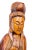 Large Vintage Hand Carved Solid Wood 4.5 Foot Standing Kwan Yin/Guanyin Statue For Sale - Image 4 of 12