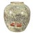Vintage Chinese Celadon Famille Rose "Snow Landscape" Jar With Marchant London Label For Sale