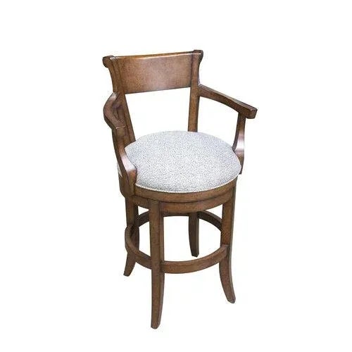 20" W x 22" D x 43" H Seat Height 30" Bordeaux Finish