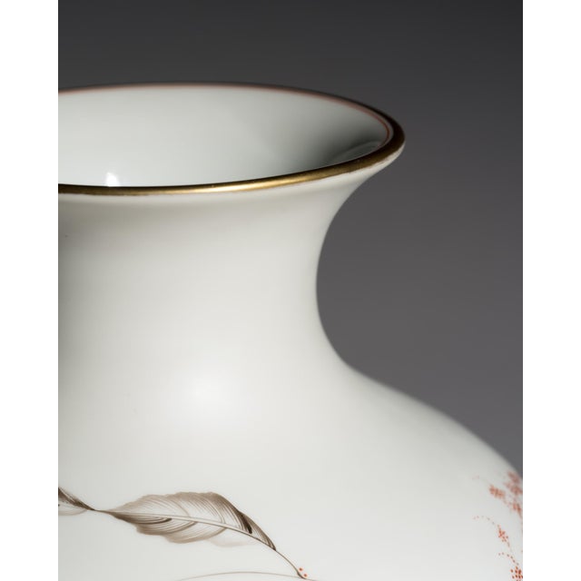Silky Glazed Hand-Painted Vases by Fritz von Stockmayer for Rosenthal, 1940s, Set of 2 For Sale - Image 11 of 18