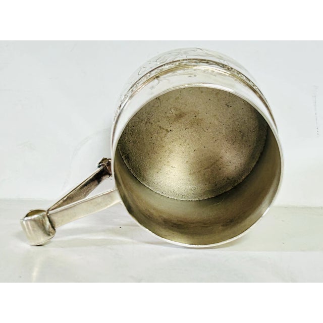 Meriden Silver Plate Co. Meriden Silver Plate Co. Quadruple Plate Mug/Tankard For Sale - Image 4 of 6