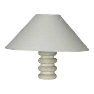 1960s Modernist Limestone Table Lamp by Albert Tormos