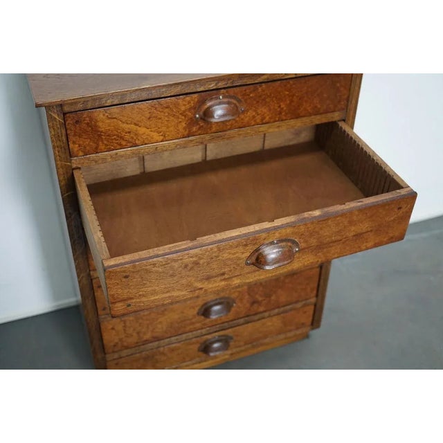 German Oak Apothecary Cabinet, Mid-20th Century For Sale - Image 14 of 17