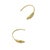 Metal Oro 18k Gold Diamond Hook Earrings, A Pair For Sale - Image 7 of 8