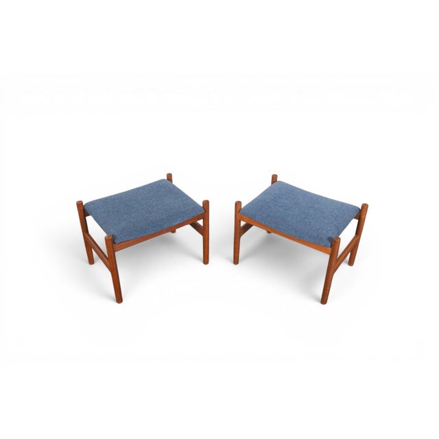 Origin: Denmark Designer: Unknown Manufacturer: Spottrup Era: 1960s Materials: Teak, Fabric Measurements: 21.5″ wide x 15"...