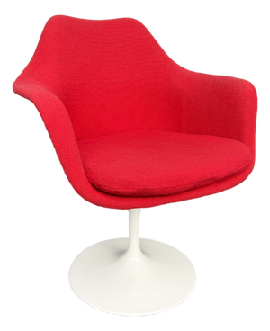Red Tulip Swivel Chairs by Eero Saarinen for Knoll International, Italy, 1960s