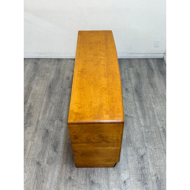 Wood Heywood Wakefield 9 Drawer Dresser For Sale - Image 7 of 11