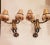 Vintage Signed Bill Huebbe Whimsical Flying Monkey Leopard Jacket Feather Shades Wall Sconce Lights Lamps- a Pair For Sale - Image 11 of 12