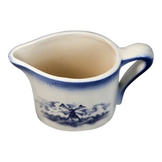 1970s McCoy Pottery Blue Creamer For Sale