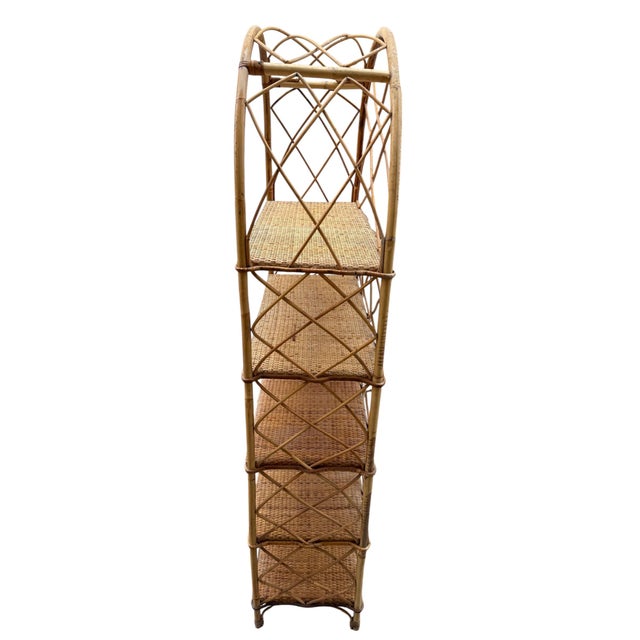 Rattan Shelf from the 1960s, France For Sale - Image 6 of 10