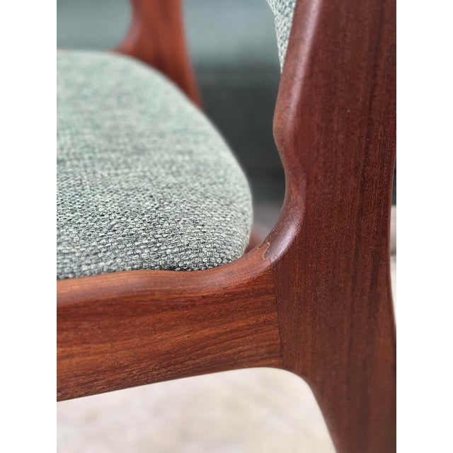Mid 20th Century Set of 4 Erik Buch Model 89 Dining Chairs — Danish Mid Century Modern Rosewood, Newly Reupholstered For Sale - Image 5 of 5