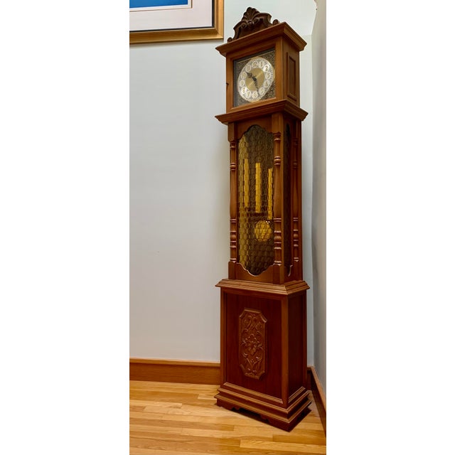 Vintage 1970s German Grandfather Clock For Sale - Image 13 of 15