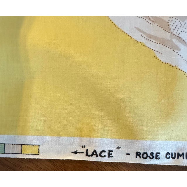 Vintage Rose Cumming “Lace” Chintz Fabric | 1978 For Sale In Philadelphia - Image 6 of 6