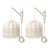 Model 1963 Swedish Mid-Century Modern Wall Lamps of Markslöjd Kinna Lace & Fringe Wall Sconces, Model - a Pair For Sale