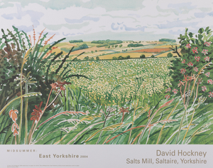 A Gap in the Hedgerow Poster after David Hockney