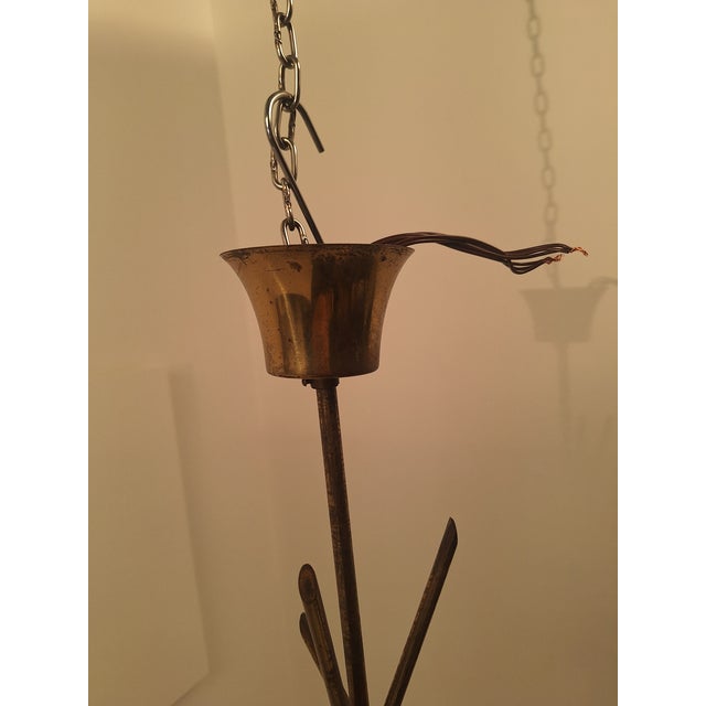 Vintage Pendant Light with Twisted Brass Structure from Fontana Arte, 1950s For Sale - Image 16 of 18