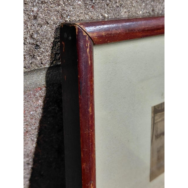 Brown Framed Signed Wallace Nutting Hand-Colored Print For Sale - Image 8 of 10