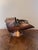 Quality antique Victorian copper coal scuttle having a lovely shaped scuttle raised on a circular base with a carrying...