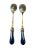 Neoclassical Late 19th Century Wedgwood Jasperware Cobalt Serving Set Salad Spoon and Fork- 2 Pieces For Sale - Image 3 of 6