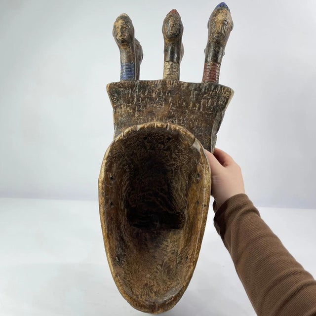 Early 20th Century Djimini Ligbi Mask Do Society Côte d'Ivoire For Sale In Denver - Image 6 of 8