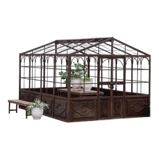Matthew Izzo Home Cast Iron Orangerie Garden House - Large For Sale